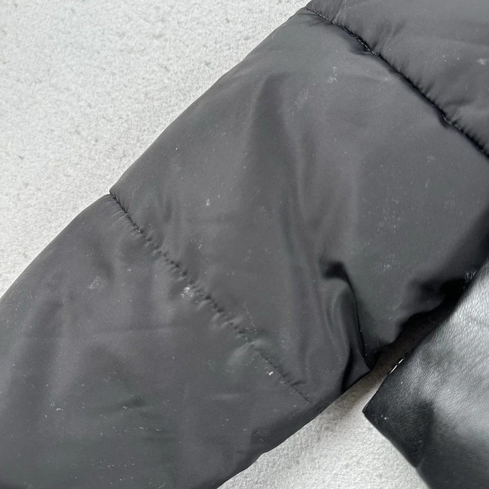 Stella McCartney Quilted Puffer Jacket Kids 12 Years Black Fringe‎ Insulated